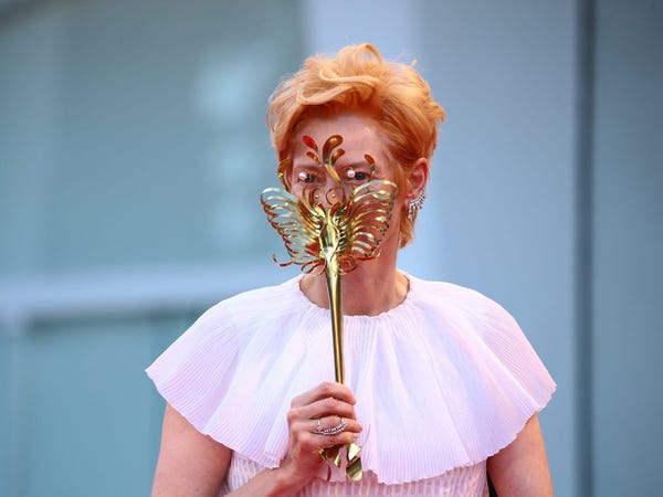 Tilda Swinton’s Stingray Face Mask- is the breakout star of the 