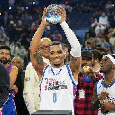 Rome Flynn wins the 2025 NBA Celebrity Game MVP Award