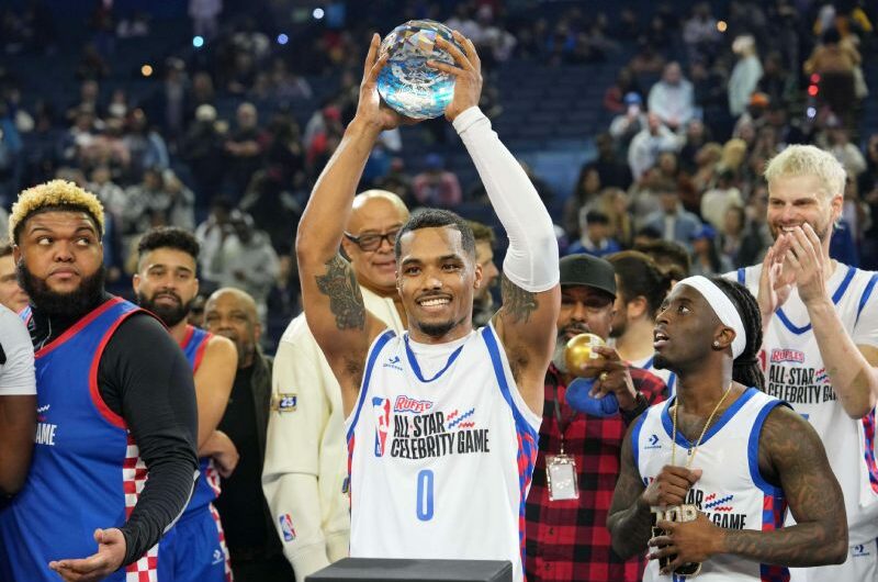 Rome Flynn wins the 2025 NBA Celebrity Game MVP Award